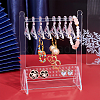   1 Set Transparent Acrylic Earring Display Stands EDIS-PH0001-21E-2