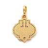 Natural Shell Pendants KK-K257-08A-G-2