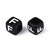 Initial Acrylic Horizontal Hole Beads OACR-ZX006-35F-2