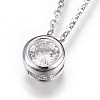 304 Stainless Steel Pendant Necklaces NJEW-O108-29P-1