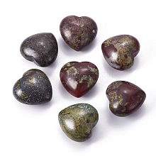 Natural Dragon Blood Heart Love Stone G-I219-03