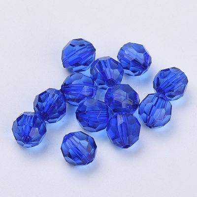 Transparent Acrylic Beads TACR-Q257-6mm-V44-1