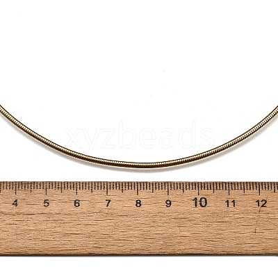 Casual Style 304 Stainless Steel Snake Chain Choker Necklaces X-STAS-O037-05G-1