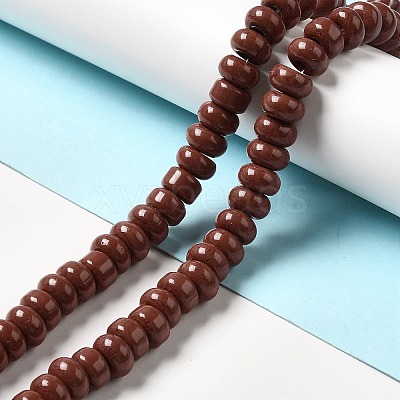 Opaque Glass Beads Strands LAMP-G156-20H-1