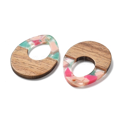 Resin and Walnut Pendants FIND-R051-10E-1