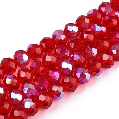 Electroplate Glass Beads Strands LS-EGLA-A044-T6mm-L01-1