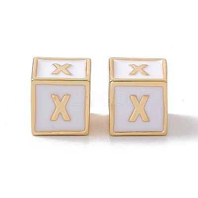 Rack Plating Brass Enamel Beads KK-B060-04G-04X-1