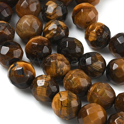 Natural Tiger Eye Beads Strands GG-CBA12F1-A02-10MM-1