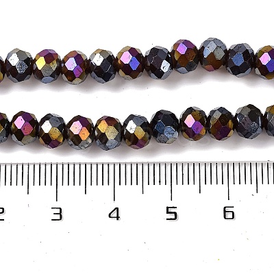 Baking Electroplate Glass Beads Strands X-DGLA-A039-J6MM-B20-1