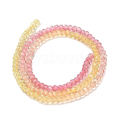 Transparent Painted Glass Beads Strands DGLA-A034-T2mm-A07-1