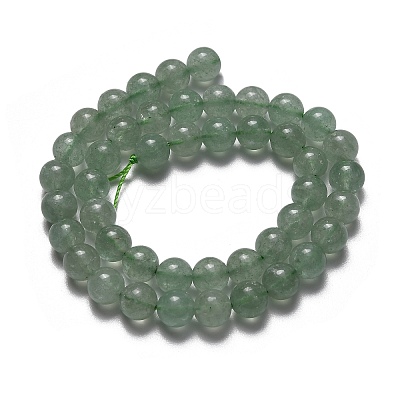 Natural Green Strawberry Quartz Beads Strands G-C293-A02-8mm-1