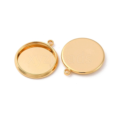 Brass Pendant Cabochon Settings KK-F898-20C-G-1