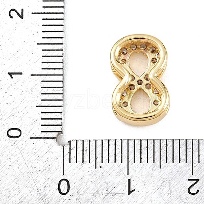 Brass Micro Pave Cubic Zirconia Pendants KK-B167-22G-8-1
