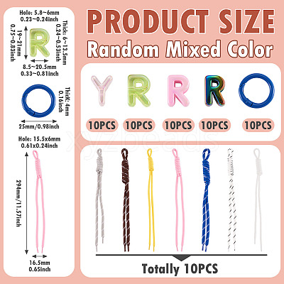 Nylon Cord Pendant Decorations DIY-TA0015-61B-1