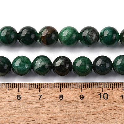 Natural Fuchsite Beads Strands G-K393-A02-10mm-1