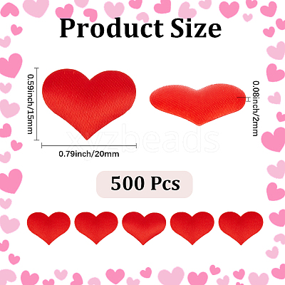 500Pcs  Polyester Sponge Heart Shaped Confetti for Party Decoration DIY-CY0003-21B-1