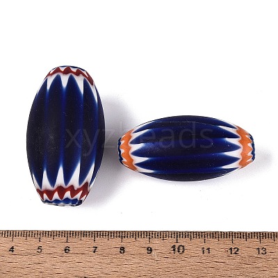 Handmade Millefiori Glass Barrel Beads LA-N002-35B-1