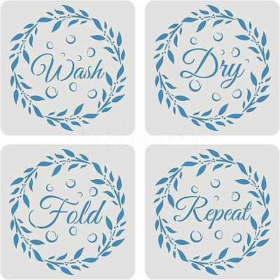 Environmental Protection Theme Plastic Drawing Painting Stencils Templates Sets DIY-WH0172-720-1