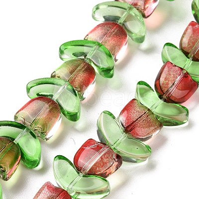 Transparent Glass Beads Strands LAMP-H061-02K-1