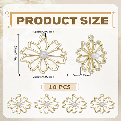 10Pcs Alloy Pendants FIND-LP0005-33-1