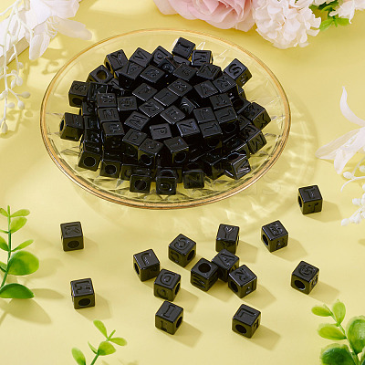 150Pcs Opaque Acrylic European Beads SACR-TA0001-59A-1