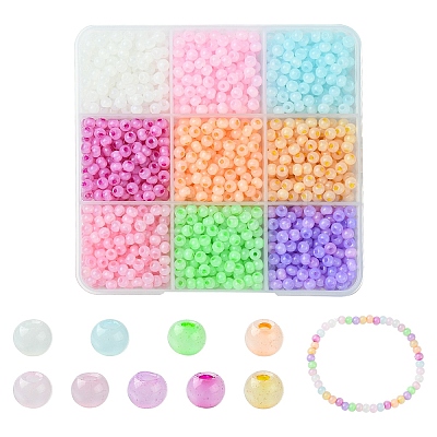135G 9 Colors Glass Seed Beads SEED-YW0002-91-1