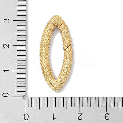 Rack Plating Brass Micro Pave Cubic Zirconia Twister Clasps KK-NH0002-09G-02-1