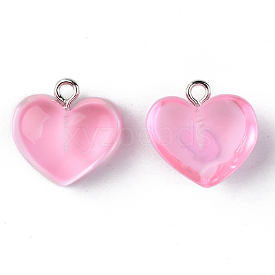 Transparent Resin Pendants X-RESI-R429-30C-1