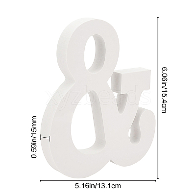 Wooden Letter Ornaments WOOD-GF0001-15-27-1