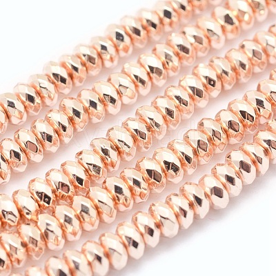 Electroplate Non-magnetic Synthetic Hematite Beads Strands G-L485-06D-LRG-1