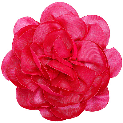 Flower Polyester Brooches JEWB-WH20003-04E-1
