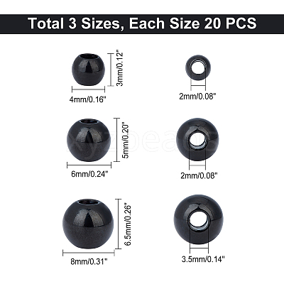 60Pcs 3 Style Ion Plating(IP) 202 Stainless Steel Beads STAS-UN0028-13-1