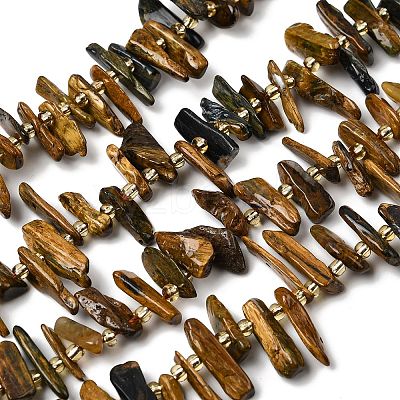 Natural Pietersite Beads Strands G-L649-D03-02-1