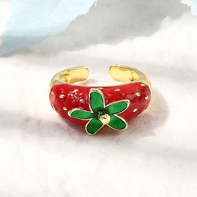Brass Adjustable Cuff Rings RJEW-C143-01A-G-1