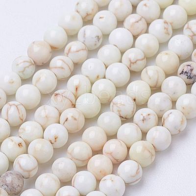 Natural Magnesite Bead Strands X-G-P286-10-3mm-1