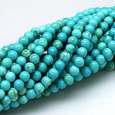 Natural Magnesite Beads Strands TURQ-P027-69-8mm-1