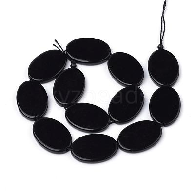 Synthetic Black Stone Beads Strands G-Q949-006-1