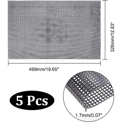 Plastic Mesh Canvas Sheet FIND-WH0117-98A-1