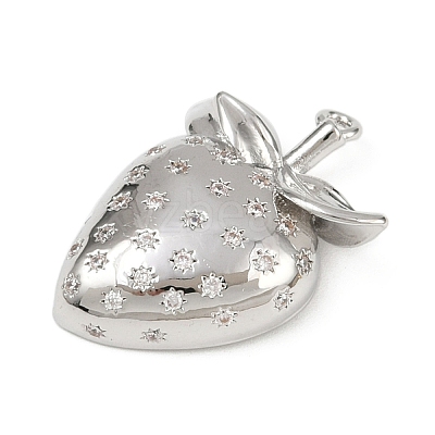 Brass Micro Pave Cubic Zirconia Pendants KK-R224-10P-1