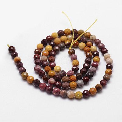 Natural Mookaite Beads Strands G-D840-30-4mm-1