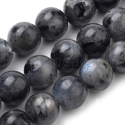 Natural Larvikite Beads Strands X-G-S259-06-6mm-1