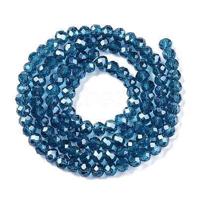 Electroplate Glass Beads Strands EGLA-A044-T4mm-A27-1