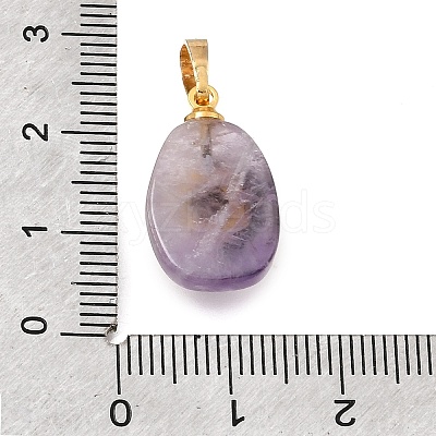 Natural Amethyst Pendants G-T151-03A-1