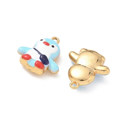 304 Stainless Steel Enamel Pendants STAS-Q119-18G-01-1