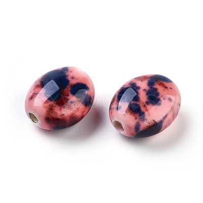 Handmade Porcelain Beads X-PORC-S496-P-1