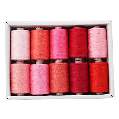 10 Colors Polyester Sewing Thread PW-WG34EA6-18-1