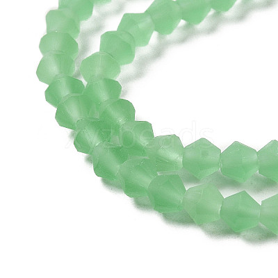 Imitate Austrian Crystal Frosted Glass Beads Strands EGLA-A039-T3mm-MD24-1