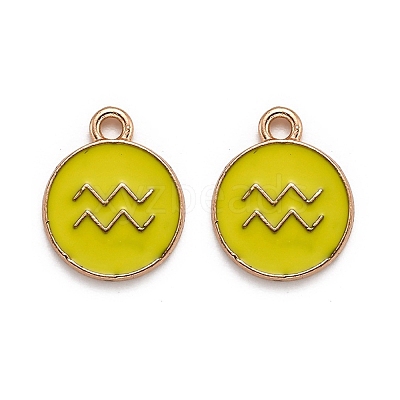 Alloy Enamel Pendants ENAM-S124-01B-14J-1