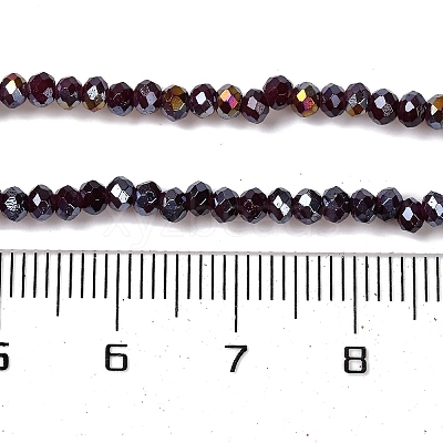 Baking Electroplate Glass Beads Strands X1-DGLA-A039-J2MM-B22-1