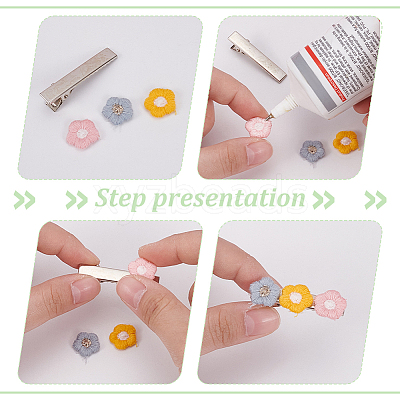 120Pcs 12 Colors Polyester Ornament Accessories DIY-MA0005-17-1